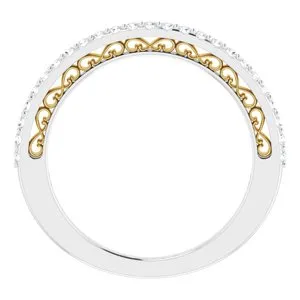 14K WhiteYellow 15 CTW Diamond Anniversary Band123126603PSTWBC WB Choice Jewelry Rings