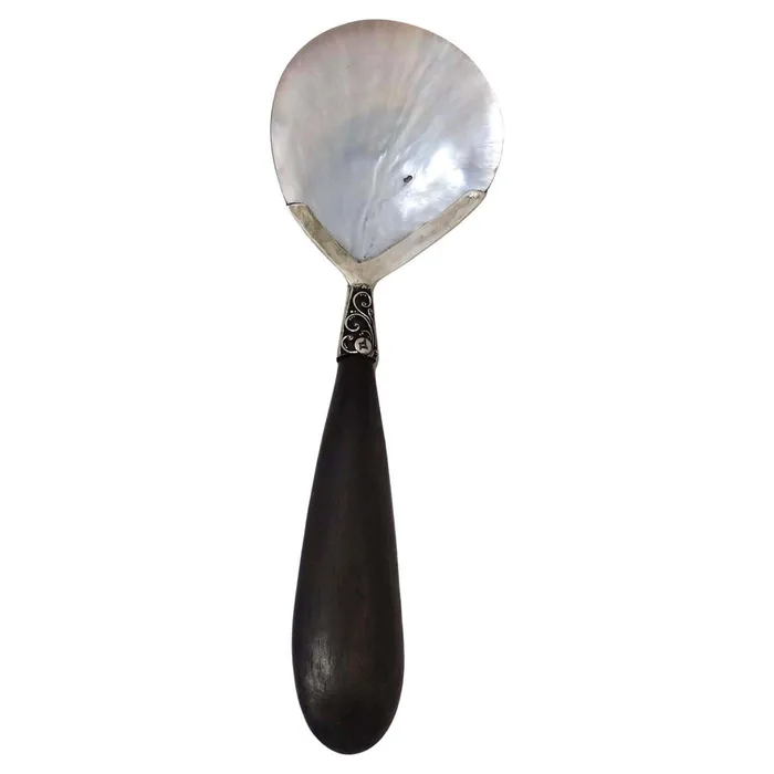 Antique Shell Motif Pure Silver Spoon Vintage by Misty Rings