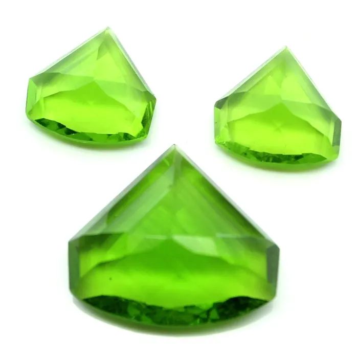 Earrings Karizma Jewels 3pc Set for Pendant Earrings Synthetic Glass Cut Stones Peridot Green Earrings Karizma Jewels 3pc Set for Pendant Earrings Synthetic Glass Cut Stones Peridot Green