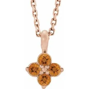 Necklaces 14K Rose Youth Citrine 1618 Necklace86694742PSTWBC WB Choice Jewelry Necklaces 14K Rose Youth Citrine 1618 Necklace86694742PSTWBC WB Choice Jewelry