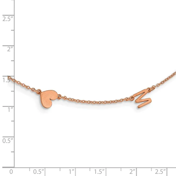 Necklaces WB Choice Jewelry 14K Rose Gold 2 InitialSymbol NecklaceWBCXNA1287R Necklaces WB Choice Jewelry 14K Rose Gold 2 InitialSymbol NecklaceWBCXNA1287R