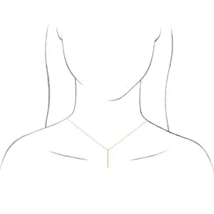 Necklaces WB Choice Jewelry 14K White Bar 1618 Necklace5151760005PSTWBC Necklaces WB Choice Jewelry 14K White Bar 1618 Necklace5151760005PSTWBC