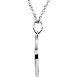 Necklaces WB Choice Jewelry Sterling Silver 2565x47 mm Crescent Moon 16 Necklace 85880103PSTWBC