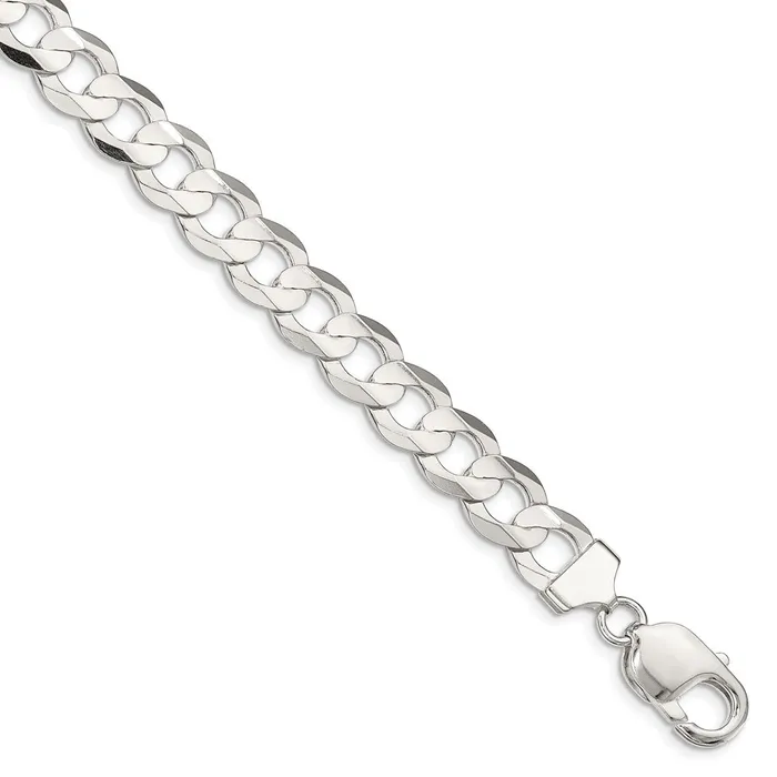 Rings WB Choice Jewelry Sterling Silver 975mm Concave Beveled Curb ChainWBCQCBC25030 Rings WB Choice Jewelry Sterling Silver 975mm Concave Beveled Curb ChainWBCQCBC25030