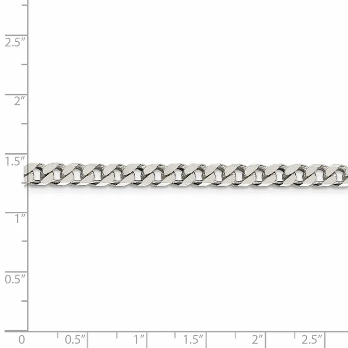 Rings WB Choice Jewelry Sterling Silver Polished 5mm Curb ChainWBCQFC14726 Rings WB Choice Jewelry Sterling Silver Polished 5mm Curb ChainWBCQFC14726