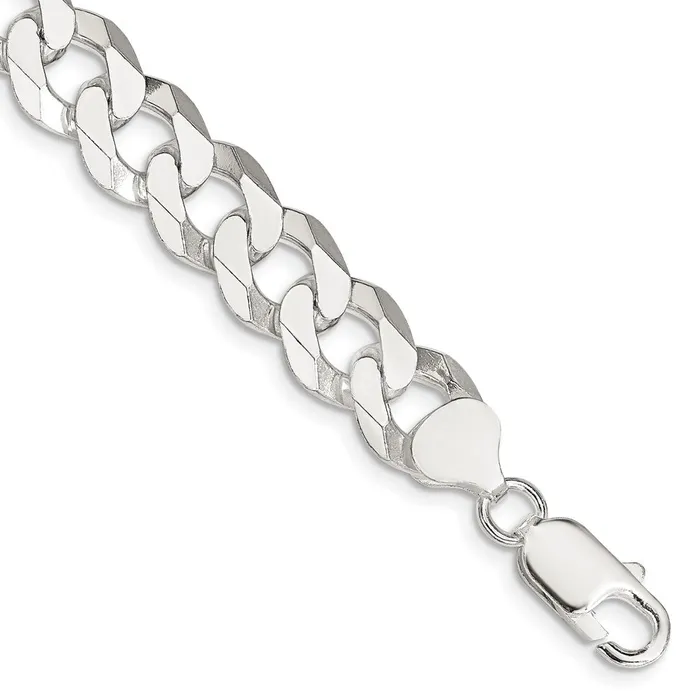 Sterling Silver 106mm Beveled Curb ChainWBCQFB2508 WB Choice Jewelry Necklaces Sterling Silver 106mm Beveled Curb ChainWBCQFB2508 WB Choice Jewelry Necklaces
