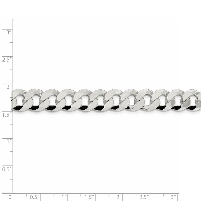 Sterling Silver 106mm Beveled Curb ChainWBCQFB2508 WB Choice Jewelry Necklaces Sterling Silver 106mm Beveled Curb ChainWBCQFB2508 WB Choice Jewelry Necklaces