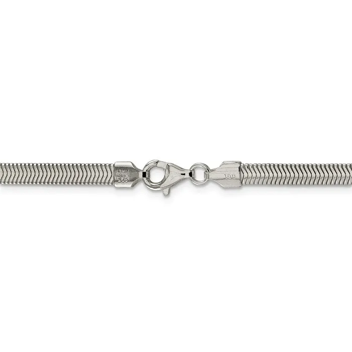 Sterling Silver 42mm Flat Oval Snake ChainWBCQFS620 WB Choice Jewelry Rings Sterling Silver 42mm Flat Oval Snake ChainWBCQFS620 WB Choice Jewelry Rings