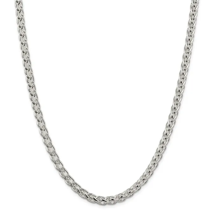 Sterling Silver 6mm Round Spiga ChainWBCQSP25024 WB Choice Jewelry Rings Sterling Silver 6mm Round Spiga ChainWBCQSP25024 WB Choice Jewelry Rings
