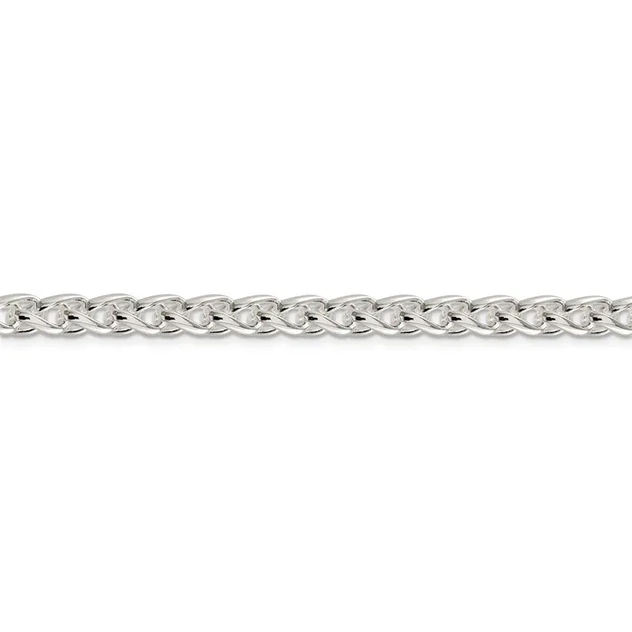 Sterling Silver 6mm Round Spiga ChainWBCQSP25024 WB Choice Jewelry Rings Sterling Silver 6mm Round Spiga ChainWBCQSP25024 WB Choice Jewelry Rings