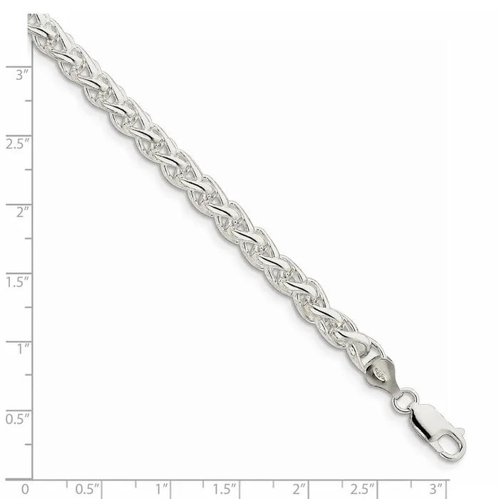 Sterling Silver 6mm Round Spiga ChainWBCQSP25024 WB Choice Jewelry Rings Sterling Silver 6mm Round Spiga ChainWBCQSP25024 WB Choice Jewelry Rings