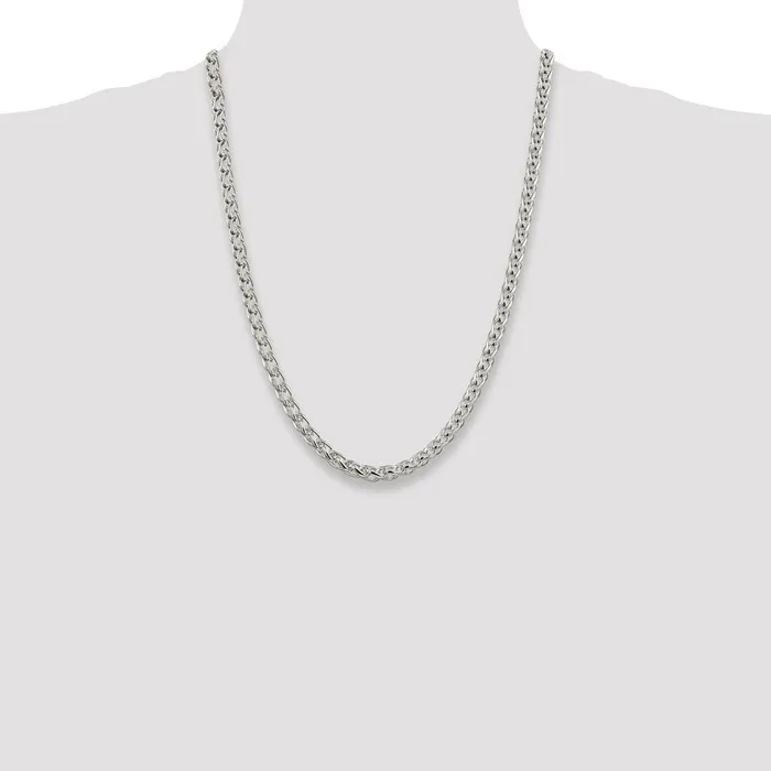 Sterling Silver 6mm Round Spiga ChainWBCQSP25024 WB Choice Jewelry Rings Sterling Silver 6mm Round Spiga ChainWBCQSP25024 WB Choice Jewelry Rings