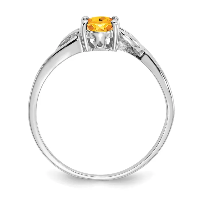 WB Choice Jewelry Rings 10k White Gold Polished Geniune Citrine Birthstone RingWBC10XBR152 WB Choice Jewelry Rings 10k White Gold Polished Geniune Citrine Birthstone RingWBC10XBR152