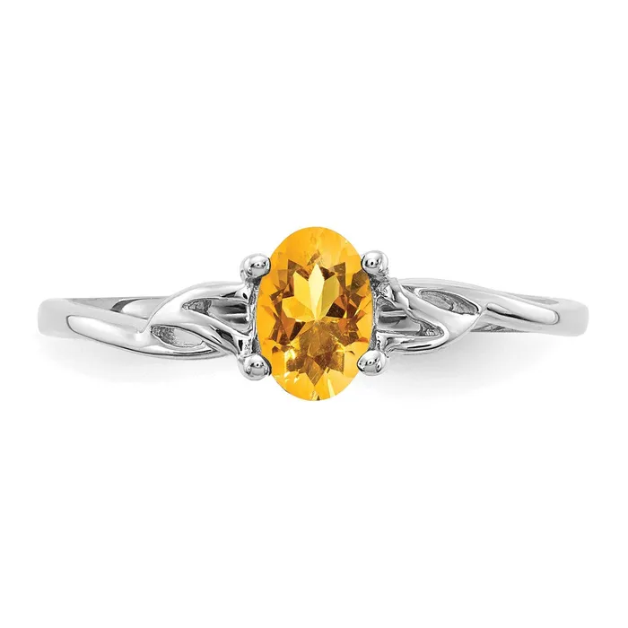 WB Choice Jewelry Rings 10k White Gold Polished Geniune Citrine Birthstone RingWBC10XBR152 WB Choice Jewelry Rings 10k White Gold Polished Geniune Citrine Birthstone RingWBC10XBR152