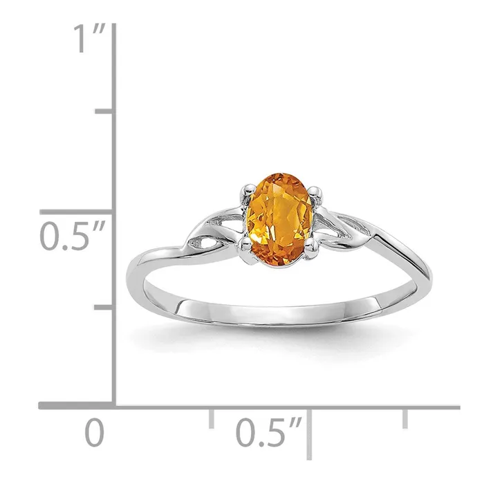 WB Choice Jewelry Rings 10k White Gold Polished Geniune Citrine Birthstone RingWBC10XBR152 WB Choice Jewelry Rings 10k White Gold Polished Geniune Citrine Birthstone RingWBC10XBR152