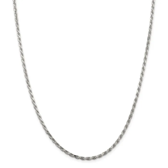 WB Choice Jewelry Rings Sterling Silver 25mm Diamondcut Rope ChainWBCQDC05516 WB Choice Jewelry Rings Sterling Silver 25mm Diamondcut Rope ChainWBCQDC05516