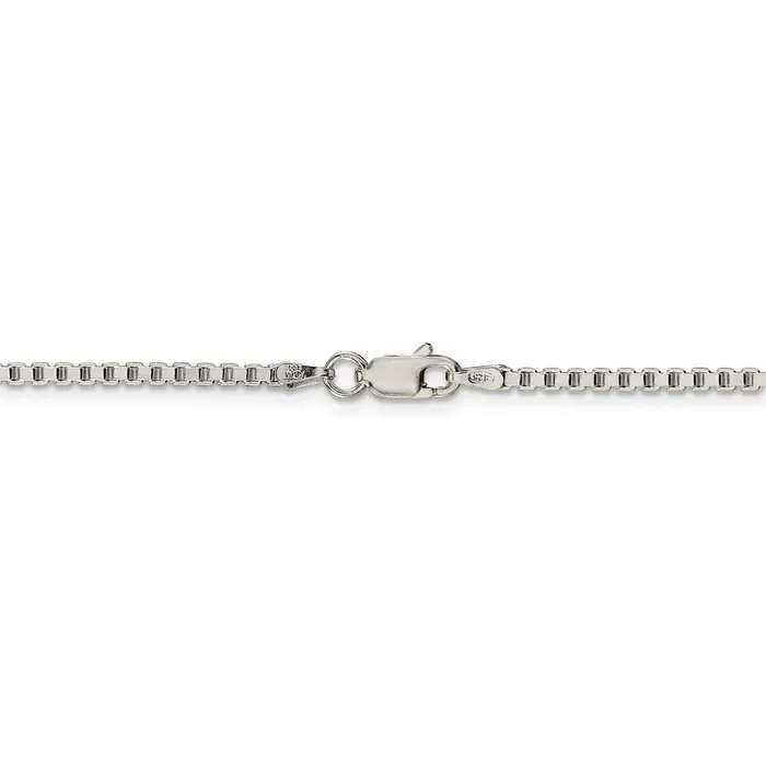 WB Choice Jewelry Rings Sterling Silver 2mm Box ChainWBCQBX04036 WB Choice Jewelry Rings Sterling Silver 2mm Box ChainWBCQBX04036