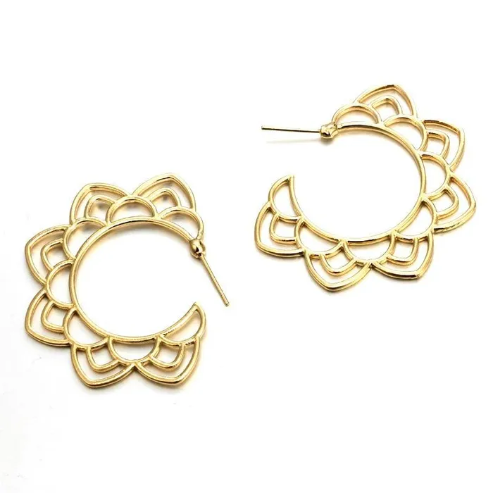 ClaudiaG Flora Gold Earrings Earrings