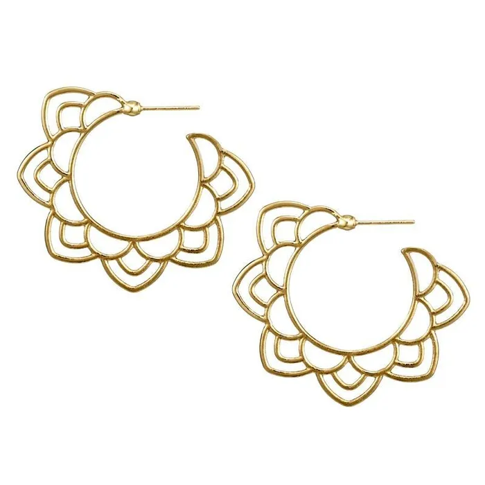 ClaudiaG Flora Gold Earrings Earrings ClaudiaG Flora Gold Earrings Earrings