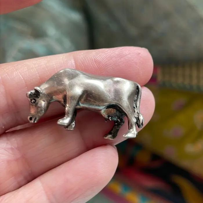 Cow Figure Sterling Silver Vintage Vintage Paris Jewelry Rings Cow Figure Sterling Silver Vintage Vintage Paris Jewelry Rings