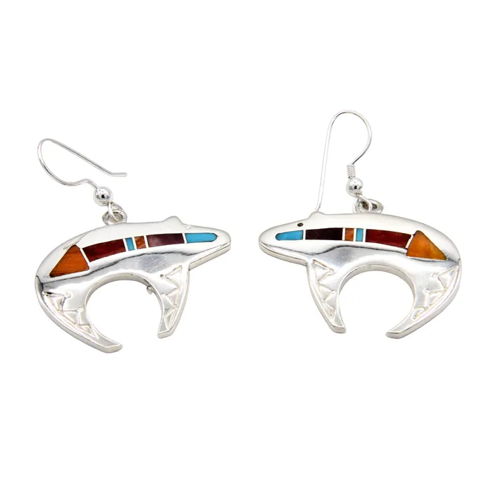 Dangle Heartline Bear Earrings Ray Tracey Earrings