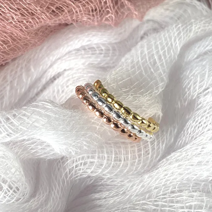 Dottie in Silver Sterling Silver Minimalist Toe Ring Izzy Jo Rings