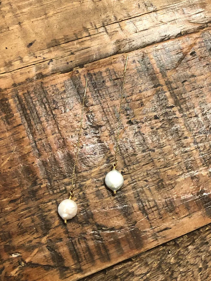 Earrings bubs sass threader dangle earrings