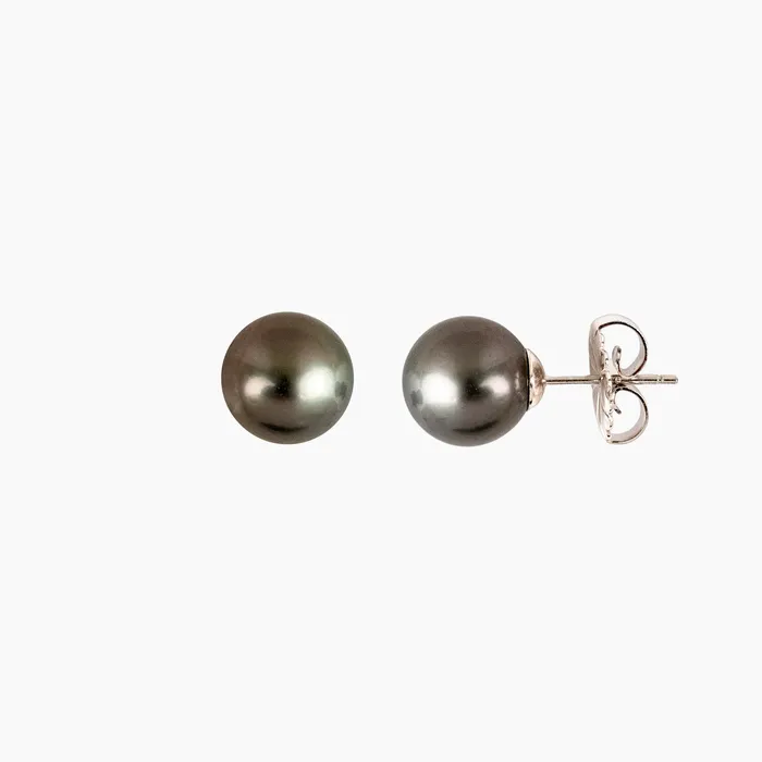 Earrings misha hawaii Tahitian Pearl Stud Earring Sterling Silver