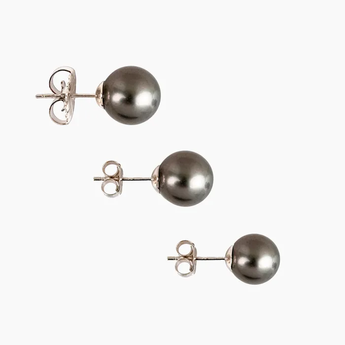 Earrings misha hawaii Tahitian Pearl Stud Earring Sterling Silver Earrings misha hawaii Tahitian Pearl Stud Earring Sterling Silver