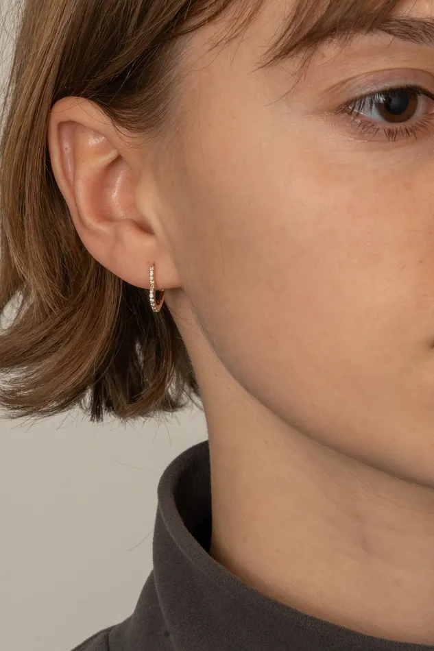 Earrings PRMAL Heart Hoop Earring S Earrings PRMAL Heart Hoop Earring S
