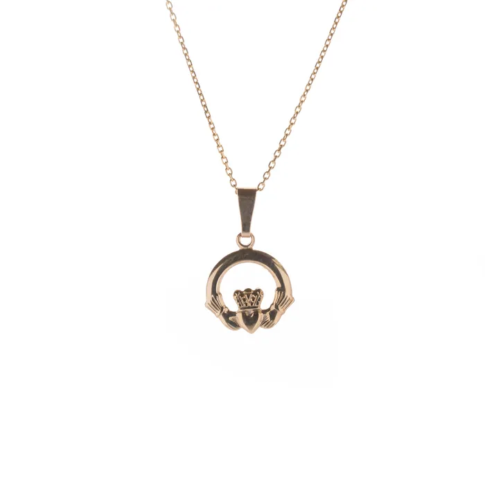 Killarney celtic jewelry Necklaces 10ct Gold Claddagh Necklace