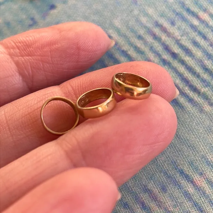 PreStyled Sets Gold Rings Yellow Gold Rose Gold White Gold 14k Gold Vintage sold individually Love Vintage Paris