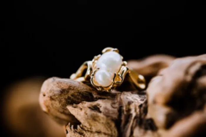 Rings Art FX fine jewelry 14k Yellow Gold Baroque Pearl Ring