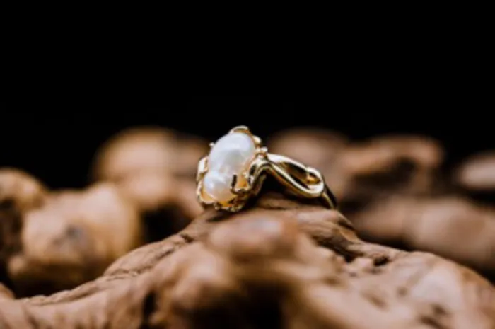 Rings Art FX fine jewelry 14k Yellow Gold Baroque Pearl Ring
