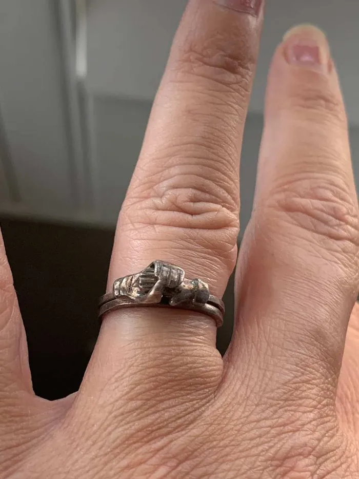 Rings Love Vintage Paris Fede Gimmel Ring Sterling Silver Vintage