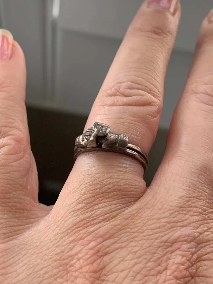 Rings Love Vintage Paris Fede Gimmel Ring Sterling Silver Vintage