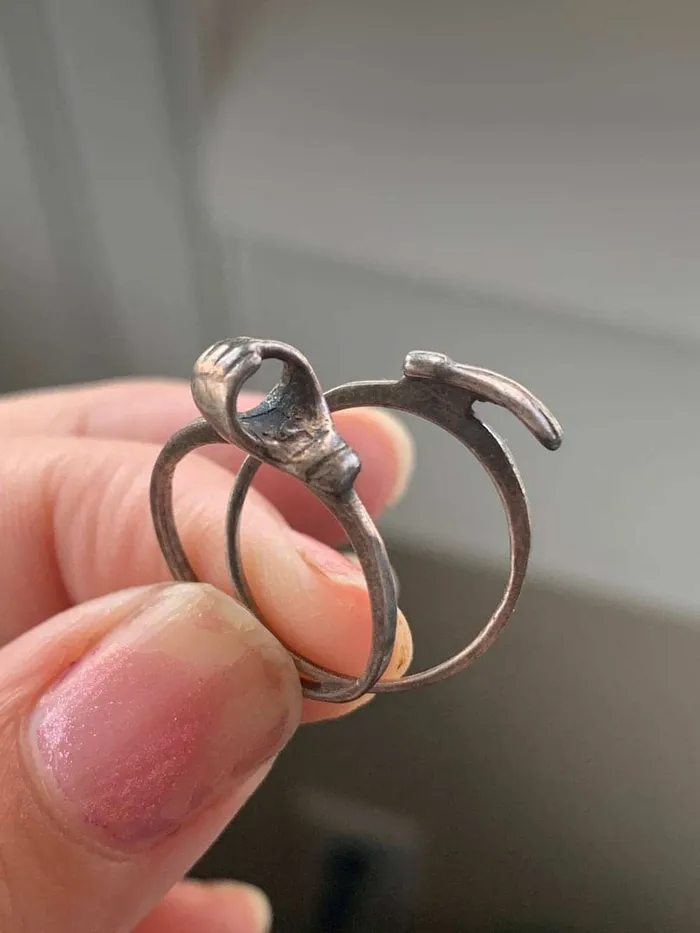 Rings Love Vintage Paris Fede Gimmel Ring Sterling Silver Vintage