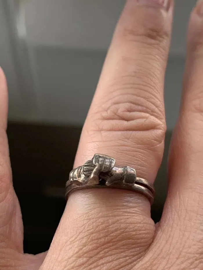 Rings Love Vintage Paris Fede Gimmel Ring Sterling Silver Vintage