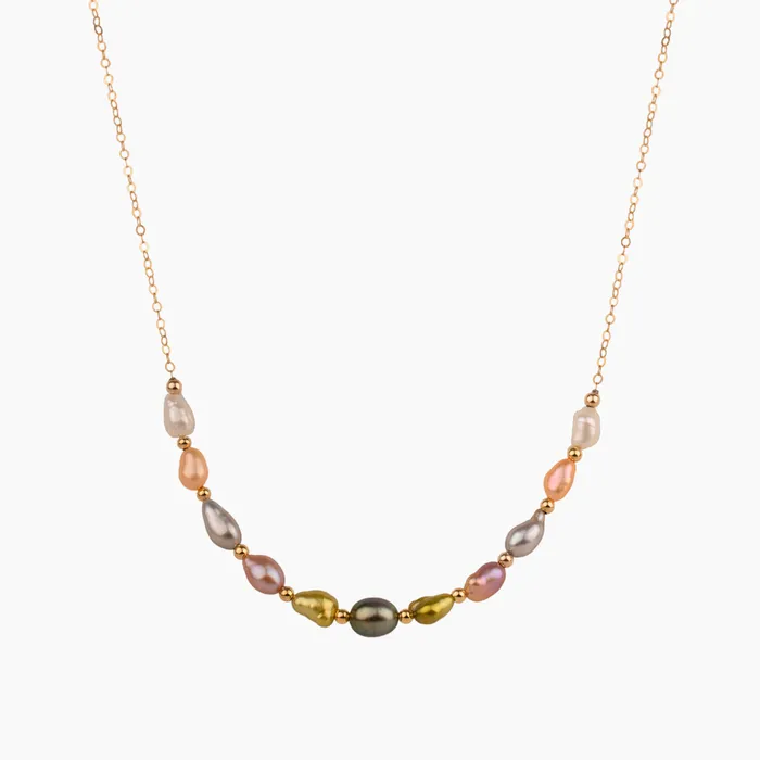 Ryan Rainbow Keshi Pearl Necklace misha hawaii Necklaces