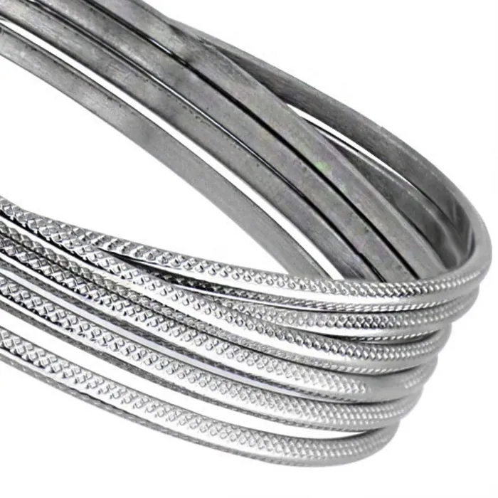 Silver Tone Stainless Steel Connected Six Kadaa Set INOX JEWELRY Earrings