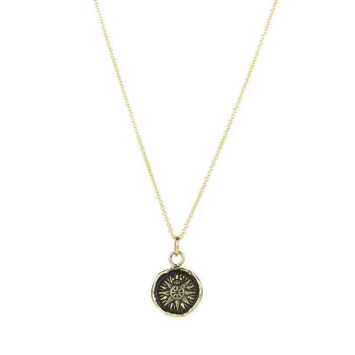 14k Direction Talisman Necklace Pyrrha Necklaces 14k Direction Talisman Necklace Pyrrha Necklaces