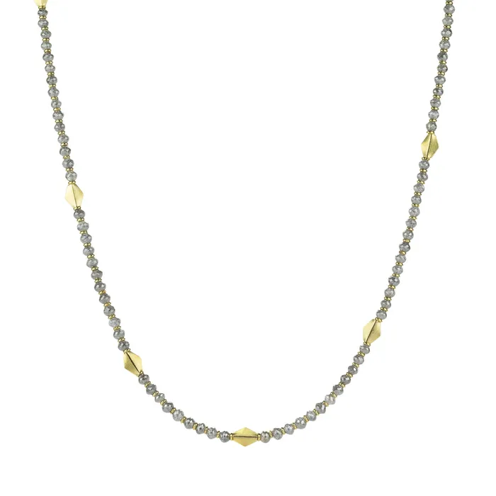 Barbara Heinrich Necklaces 18k Gray Diamond Bead Necklace