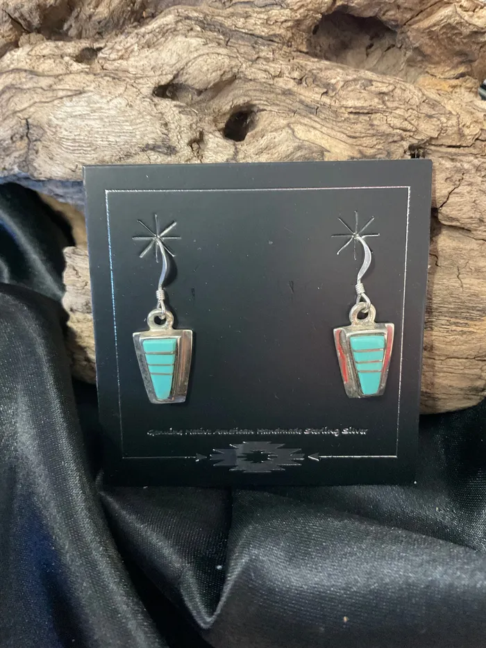 Chris Crosbys Purple Coyote Earrings 8 Turquoise Earrings Chris Crosbys Purple Coyote Earrings 8 Turquoise Earrings