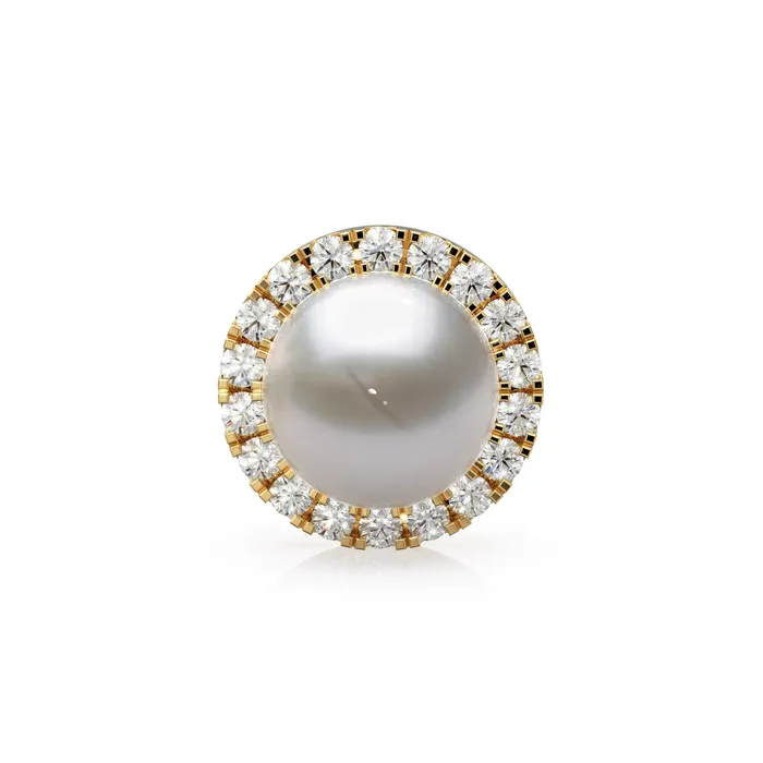 Earrings Jalvi Co Diamond Solid Gold Earring Jacket for 8mm Round Pearl Beads or 1ct Diamond Solid Gold Diamond Earring Findings Earrings Jalvi Co Diamond Solid Gold Earring Jacket for 8mm Round Pearl Beads or 1ct Diamond Solid Gold Diamond Earring Findings