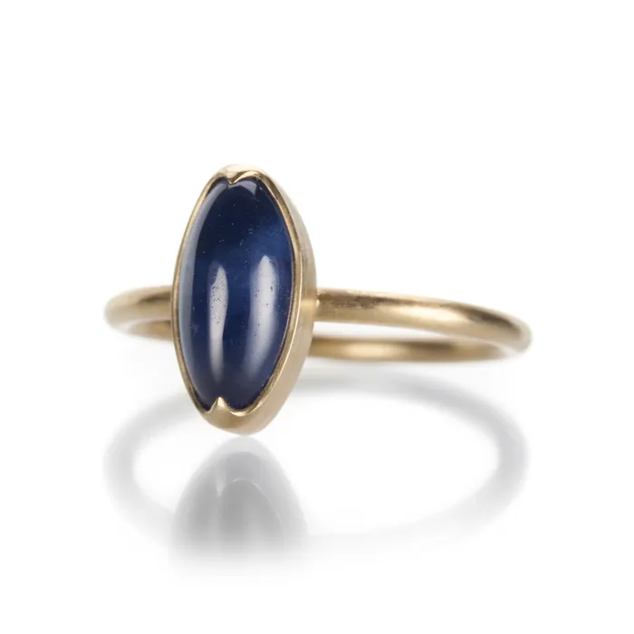 Gabriella Kiss Rings Marquise Cabochon Sapphire Ring