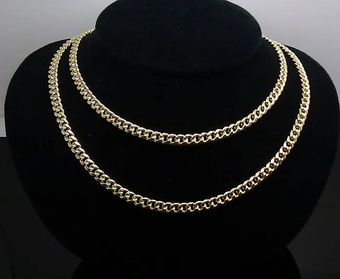 Gold and Diamond Necklaces Real 10K Gold Chain Men women Miami Cuban Link Necklace 28 5mm lobster STRONG Gold and Diamond Necklaces Real 10K Gold Chain Men women Miami Cuban Link Necklace 28 5mm lobster STRONG