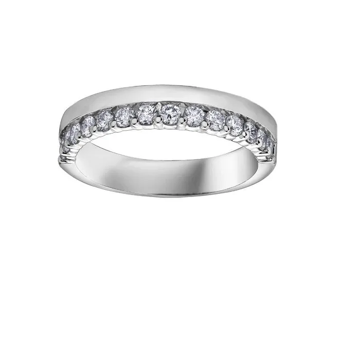 Independent Jewellers 14kt White Gold 050cttw Diamond Band Rings