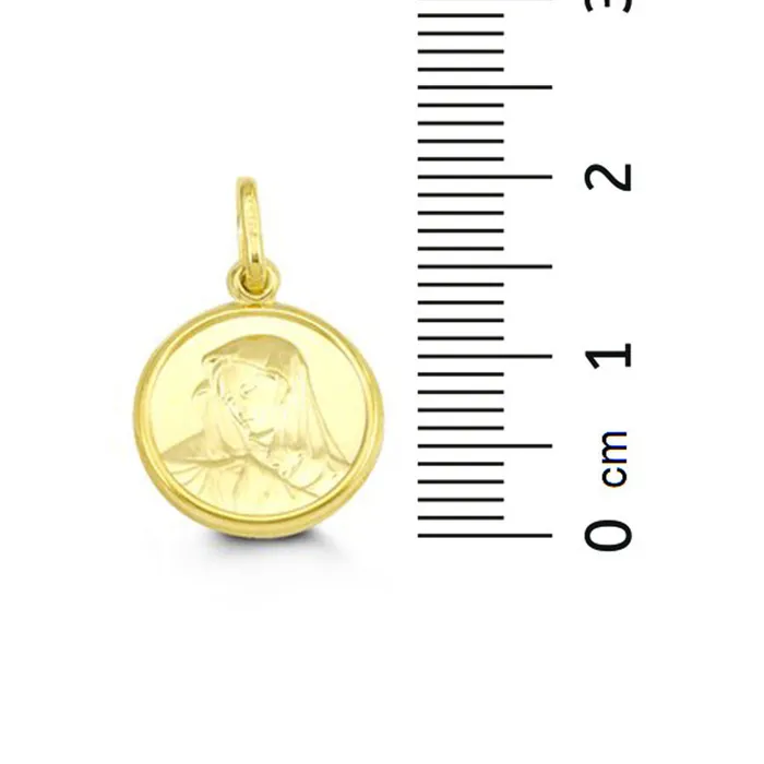 Independent Jewellers Charm Necklaces 10kt Yellow Gold Madonna Charm Independent Jewellers Charm Necklaces 10kt Yellow Gold Madonna Charm