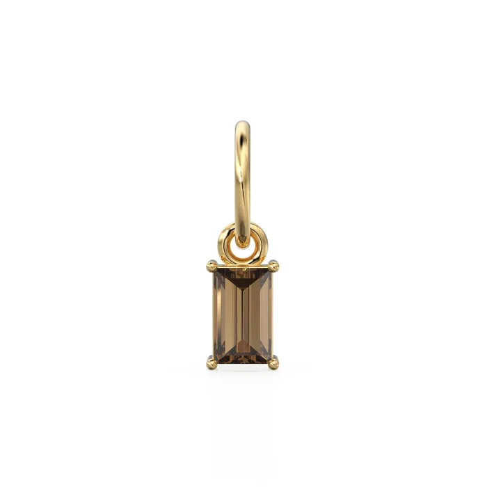 Jalvi Co Charm Necklaces Smoky Quartz TINY Baguette Charm Pendant 14k 18k Solid Gold Pendant Baguette Brown Quartz Pendant Petite Quartz Charm 5x3mm 6x3mm Jalvi Co Charm Necklaces Smoky Quartz TINY Baguette Charm Pendant 14k 18k Solid Gold Pendant Baguette Brown Quartz Pendant Petite Quartz Charm 5x3mm 6x3mm
