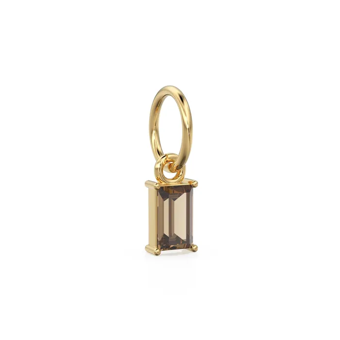 Jalvi Co Charm Necklaces Smoky Quartz TINY Baguette Charm Pendant 14k 18k Solid Gold Pendant Baguette Brown Quartz Pendant Petite Quartz Charm 5x3mm 6x3mm Jalvi Co Charm Necklaces Smoky Quartz TINY Baguette Charm Pendant 14k 18k Solid Gold Pendant Baguette Brown Quartz Pendant Petite Quartz Charm 5x3mm 6x3mm